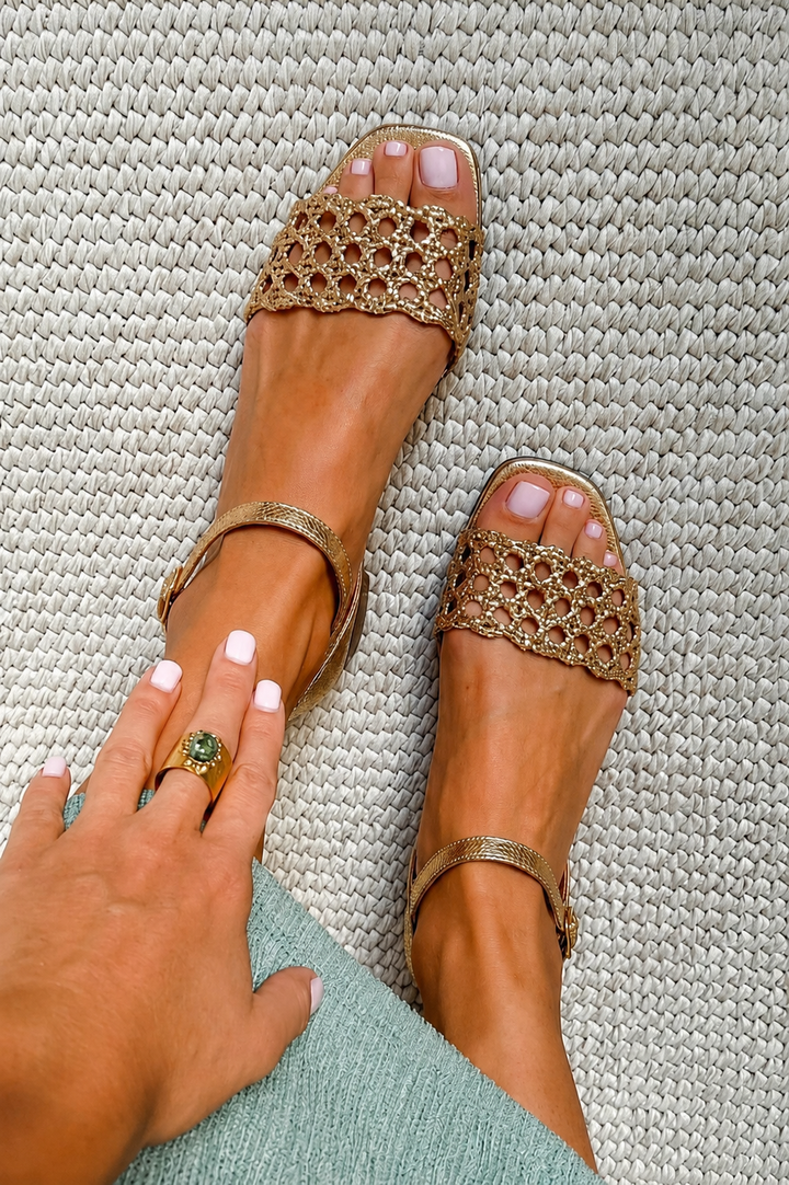 Aurora | Golden Summer Enchantment Sandals