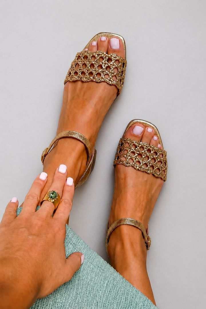 Aurora | Golden Summer Enchantment Sandals