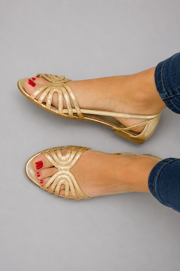 Éléonore | Golden Summer Light Sandals