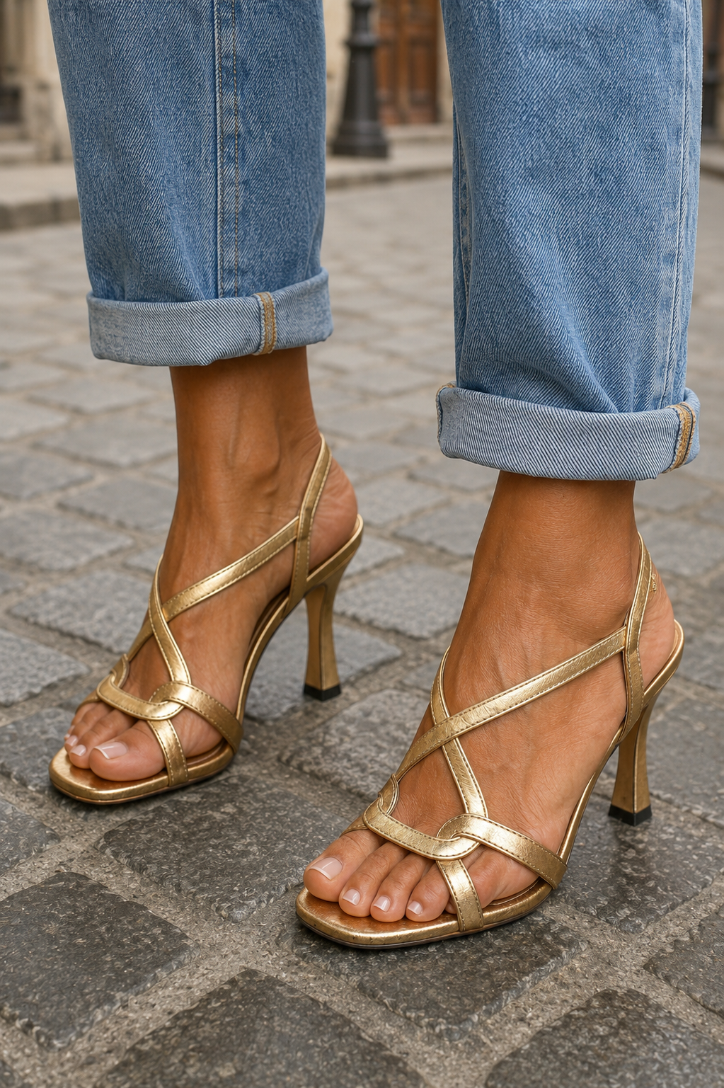 Elisabetta | Golden Summer Charm Sandals