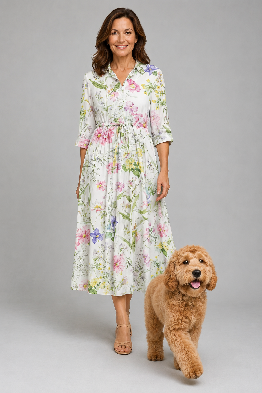 Susan – Elegant Floral Dress