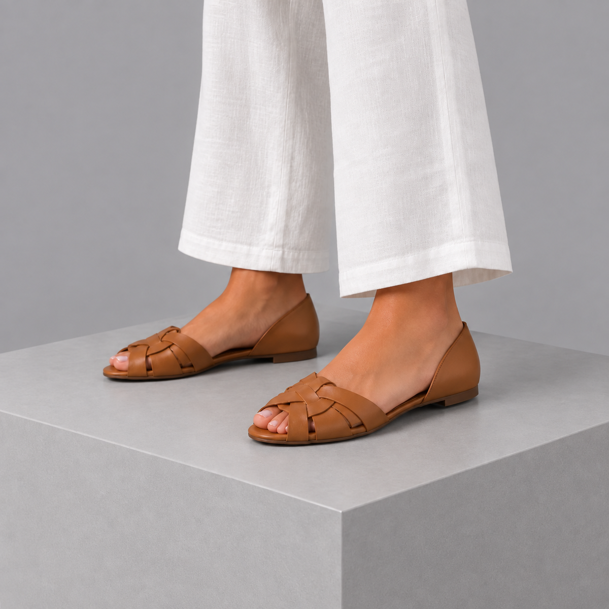 Samantha | Natural Texture Sandals