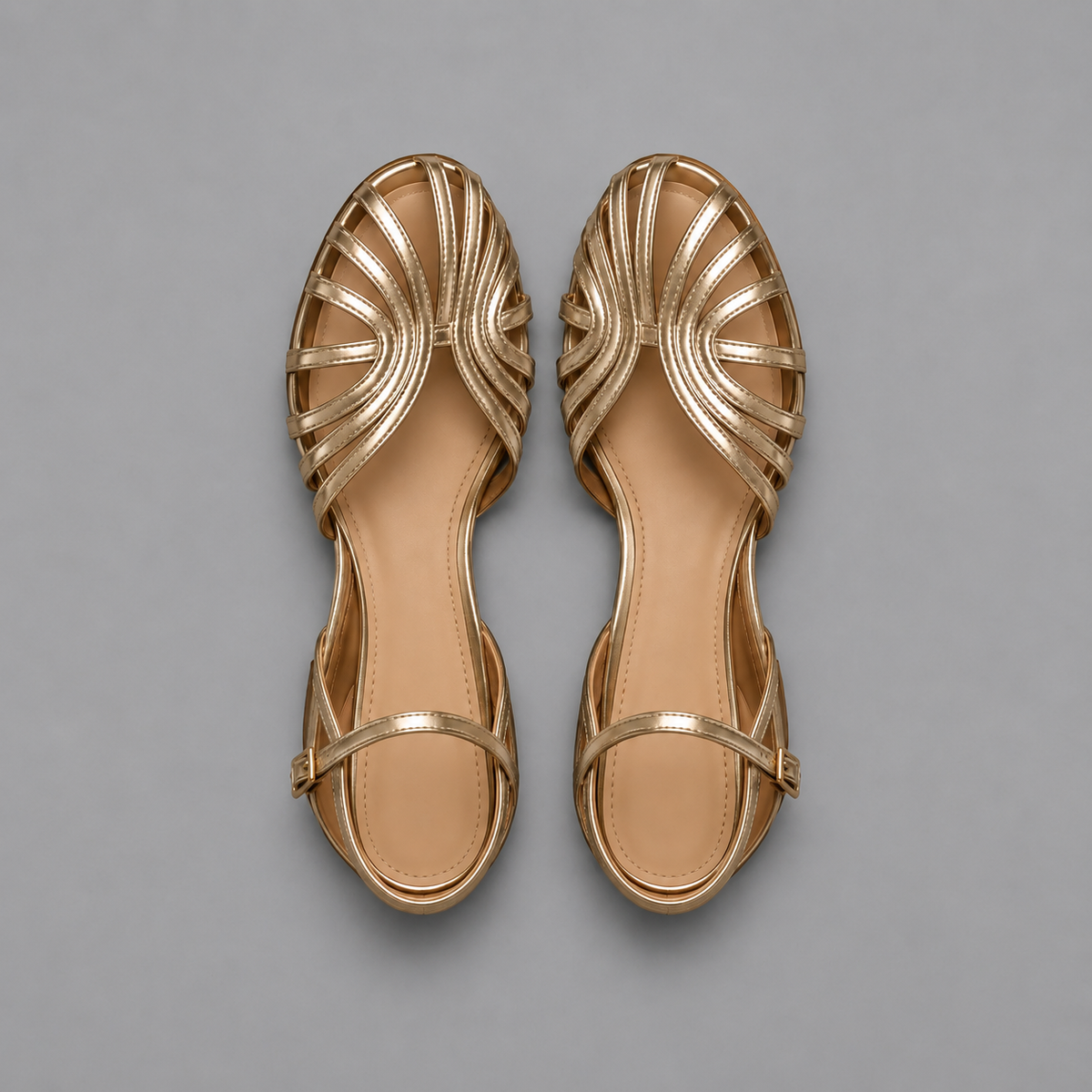 Claire | Radiant Gold Sandals