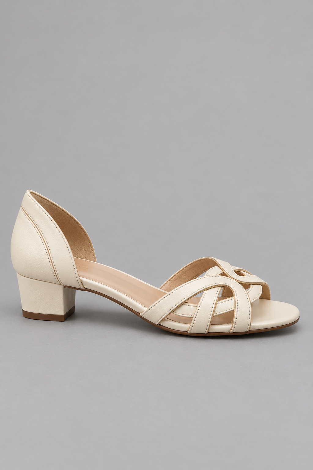 Kirsten | Soft Ivory Weave Sandals