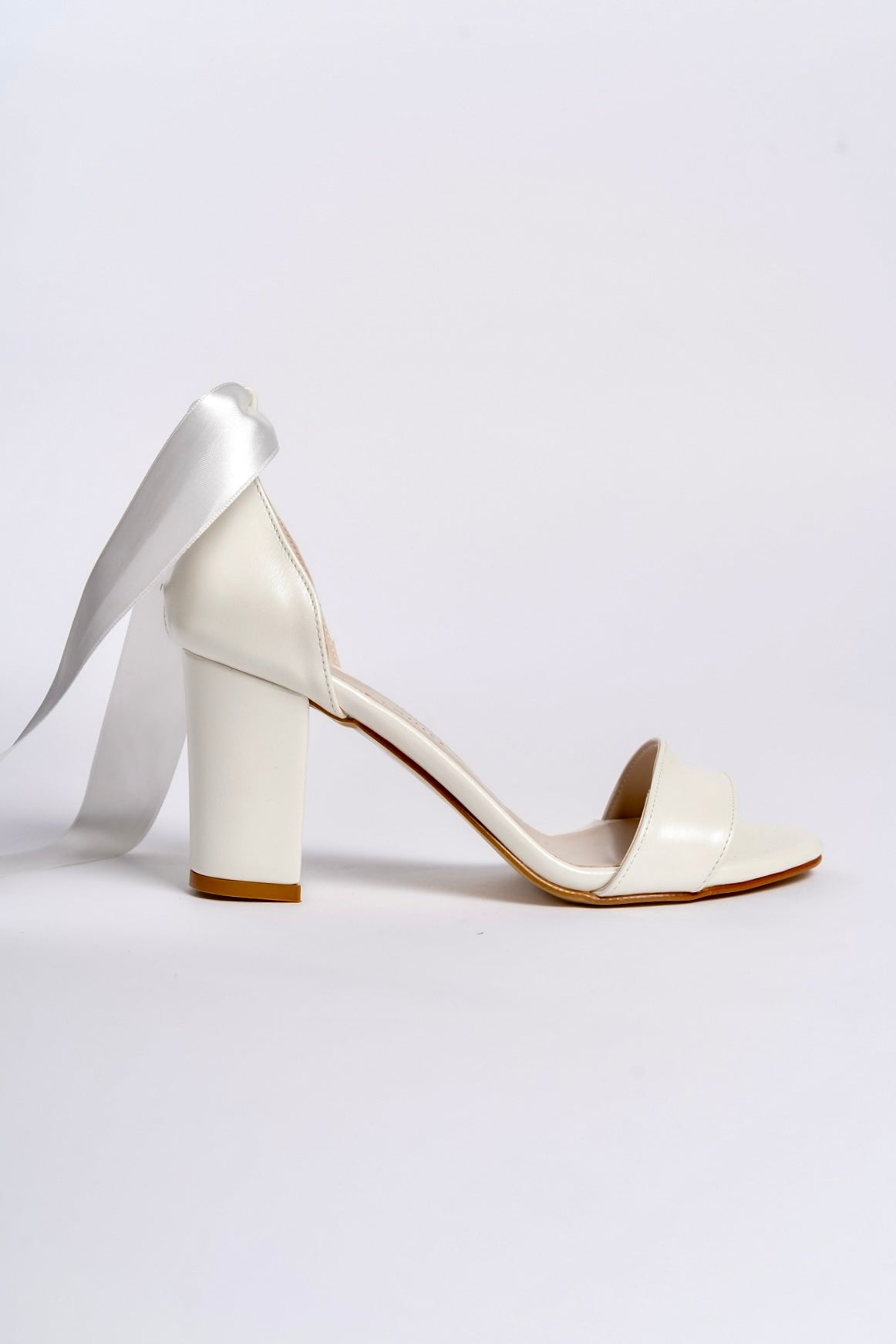 Beatrix | Ivory Ribbon High Heel Sandals