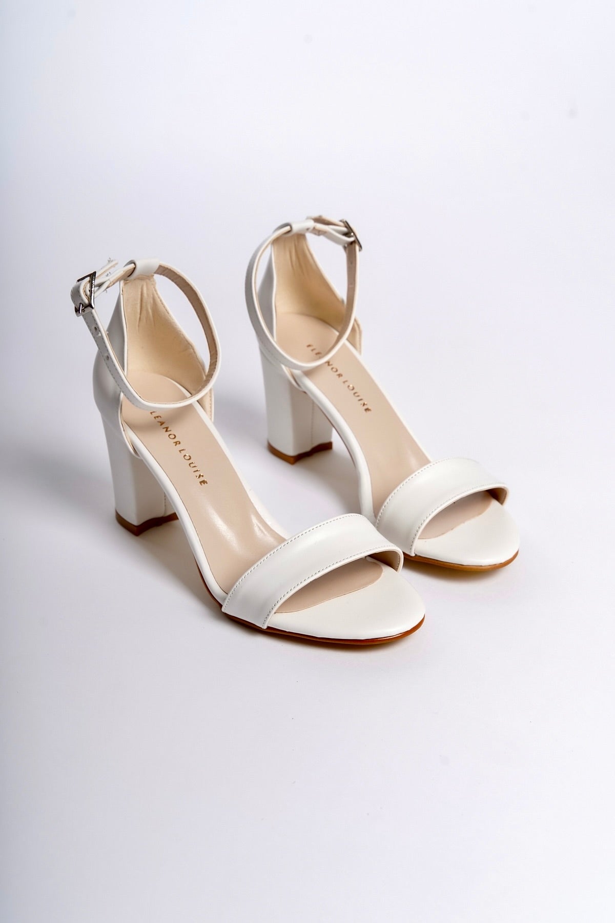 Rosalind | White High Heel Sandals