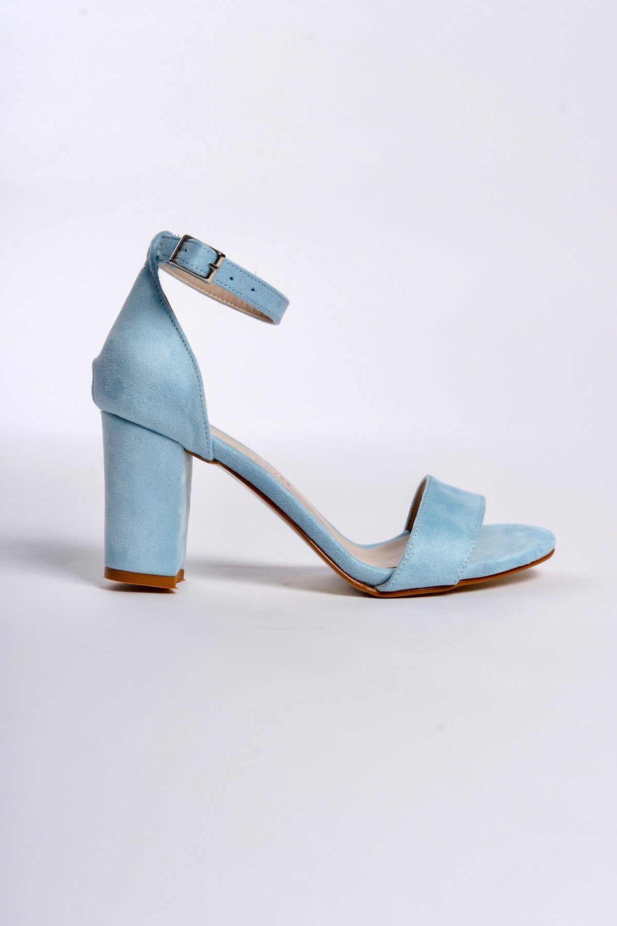 Marisol | Baby Blue Suede High Heel Sandals