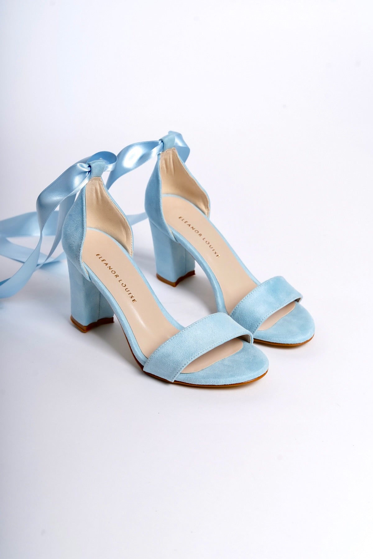 Anouk | Baby Blue Ribbon High Heel Sandals