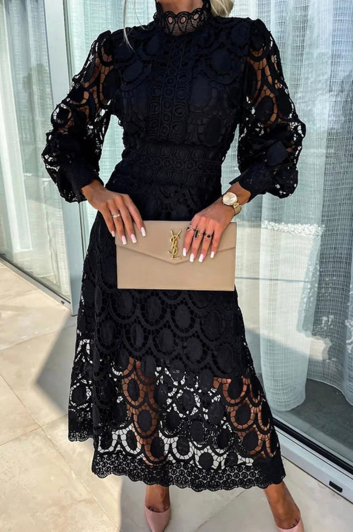 Eloise™ | Elegant Lace Midi Dress