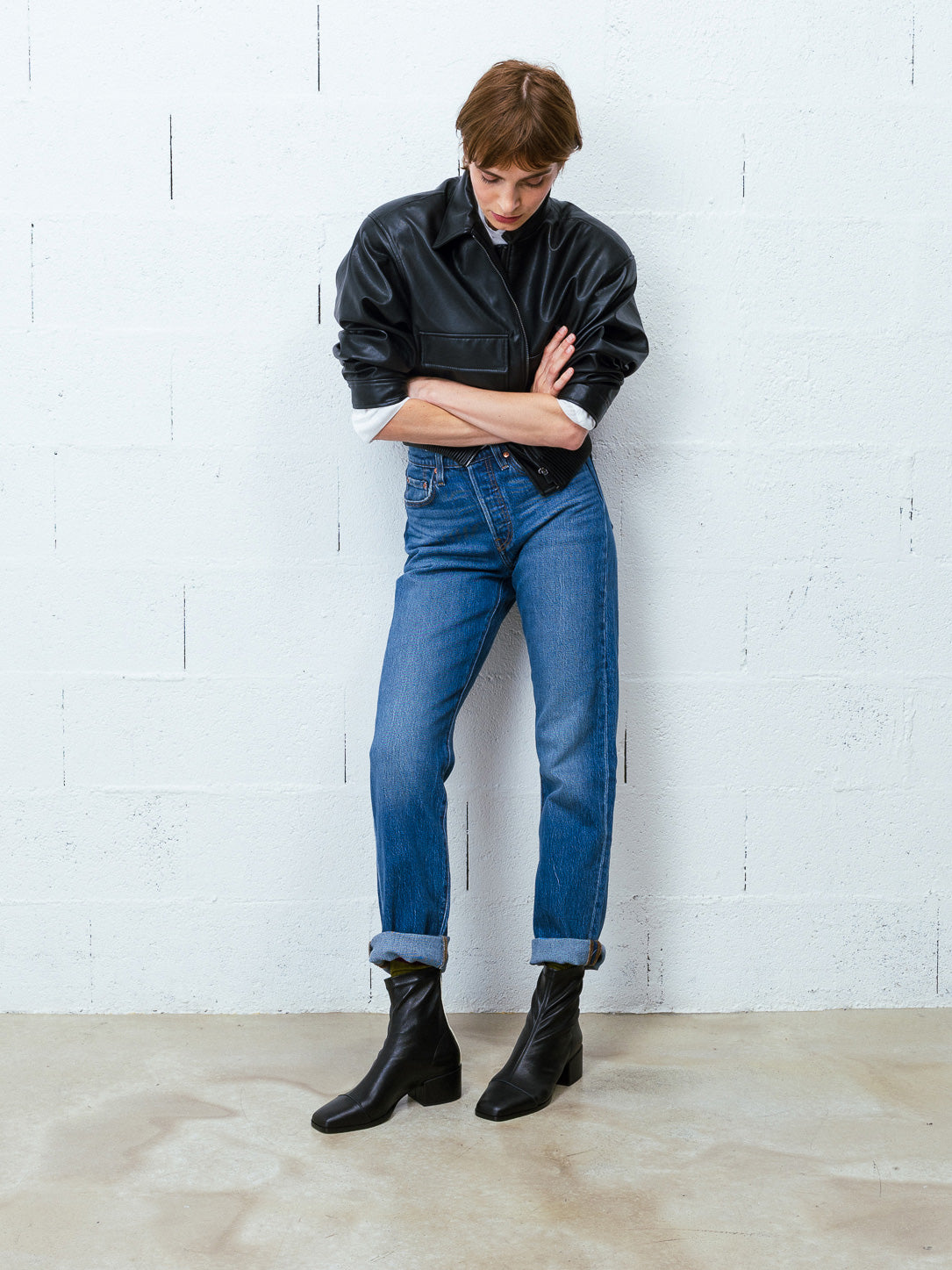 Vivienne | Sleek Block Heel Ankle Boots