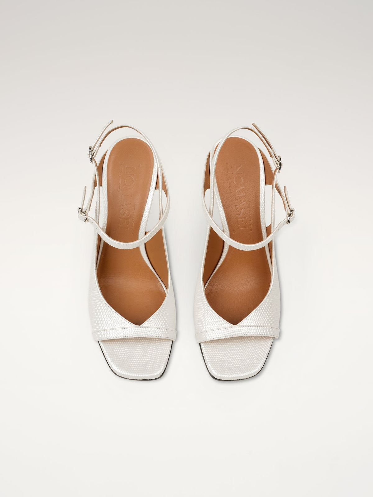 Adele | Embossed Thin-Heel Sandals