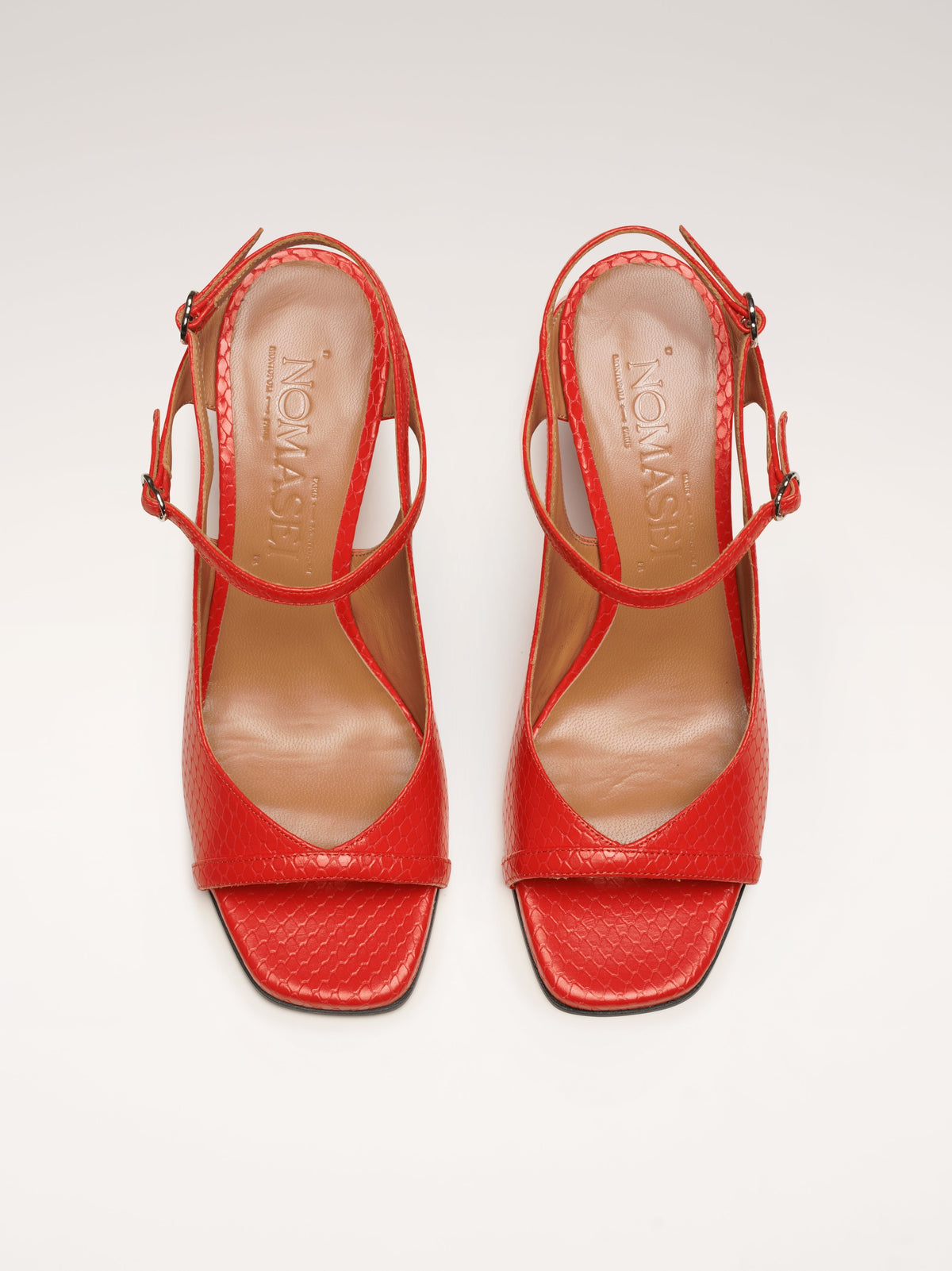 Colette | Embossed Thin-Heel Sandals