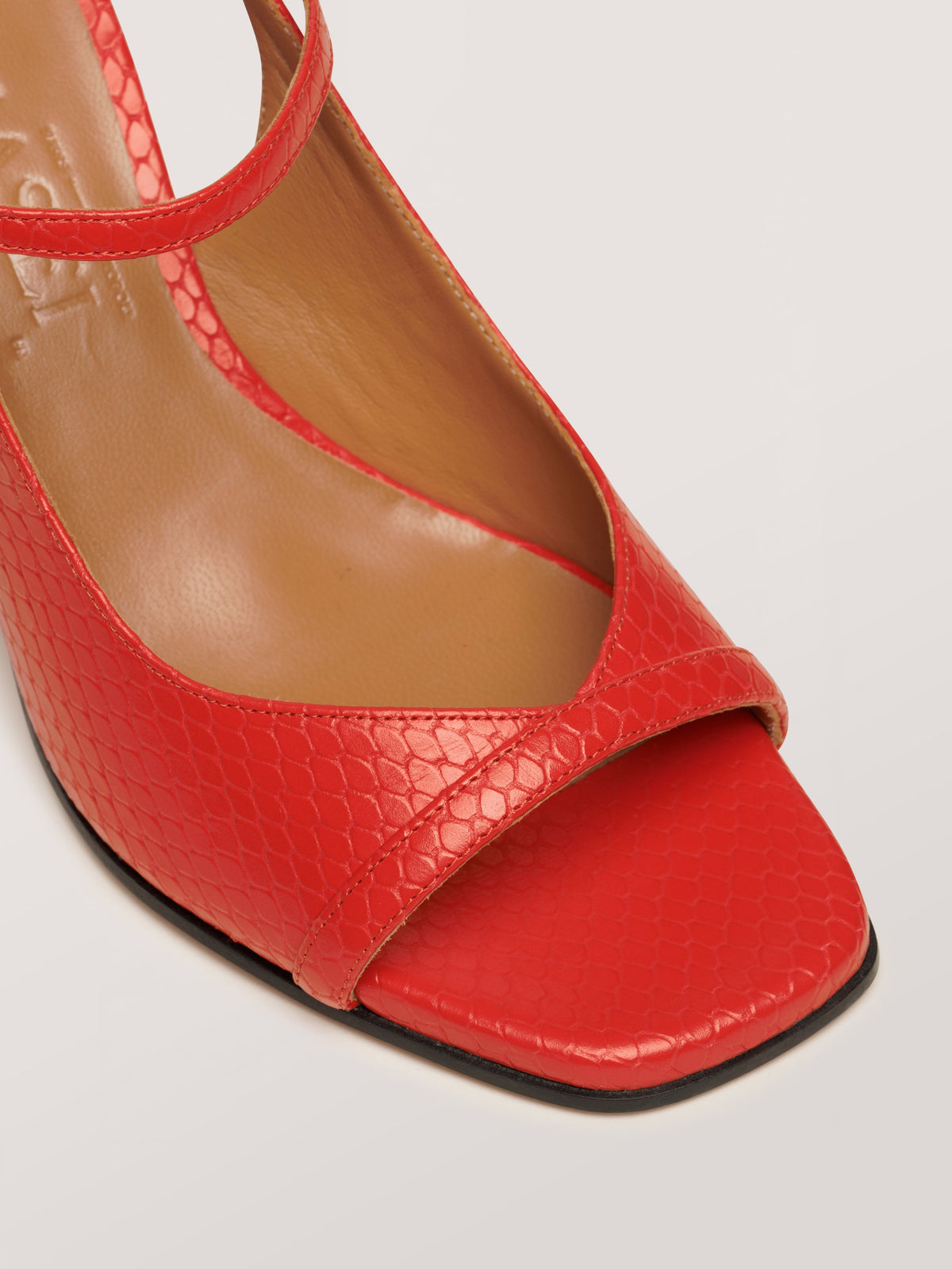 Colette | Embossed Thin-Heel Sandals