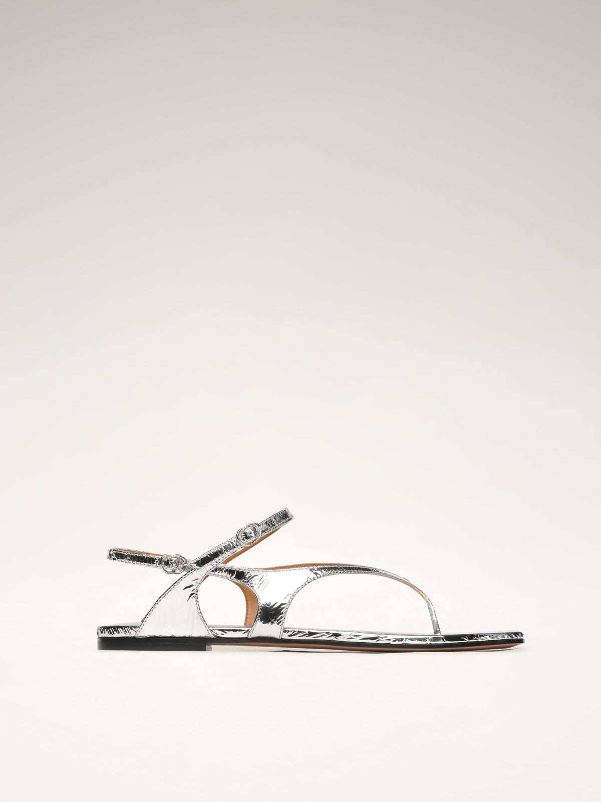 Yvette | Flat Metallic Sandals