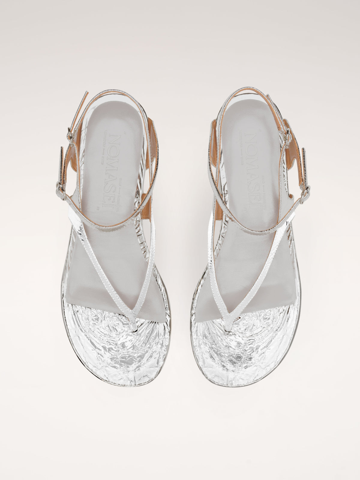 Yvette | Flat Metallic Sandals