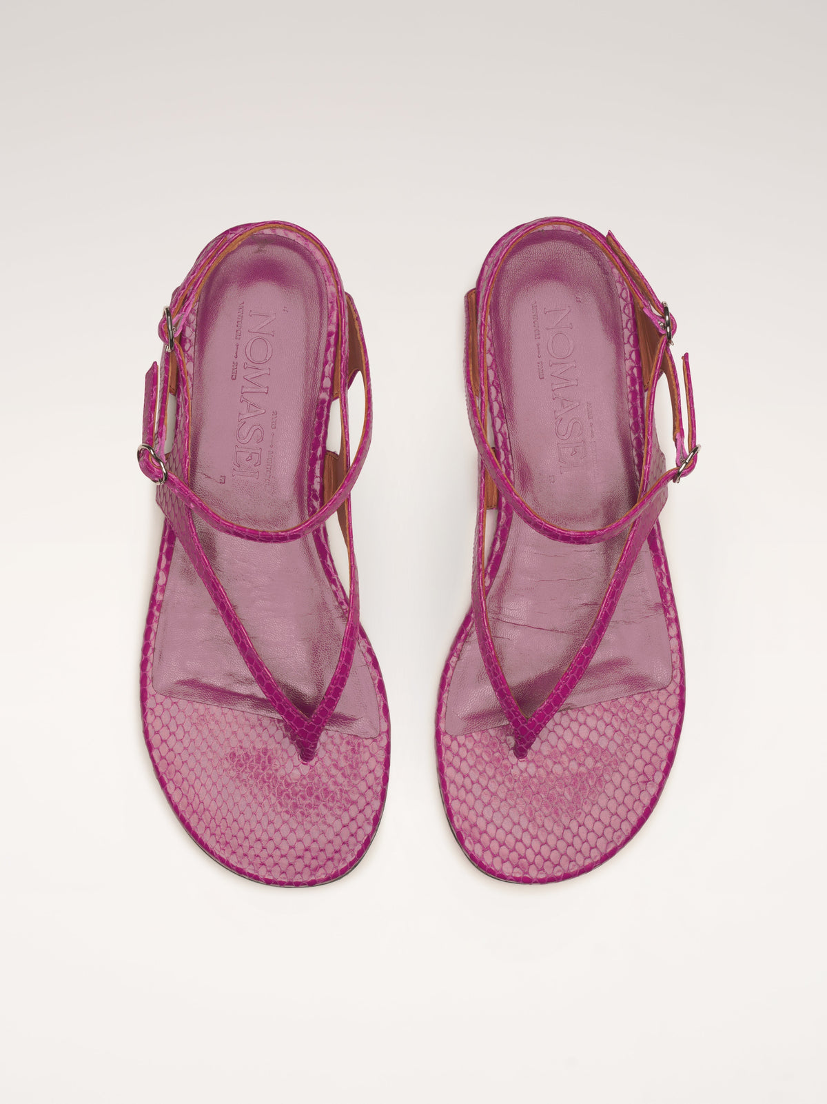 Ines | Flat Embossed Sandals