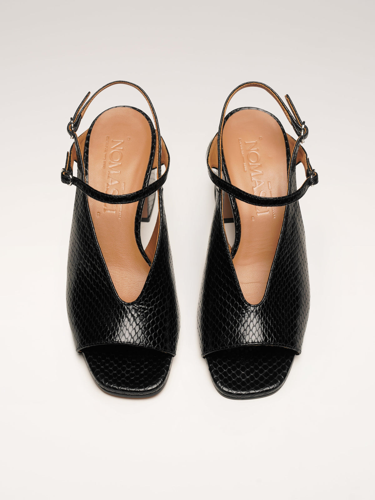Corinne | Embossed Heeled Sandals