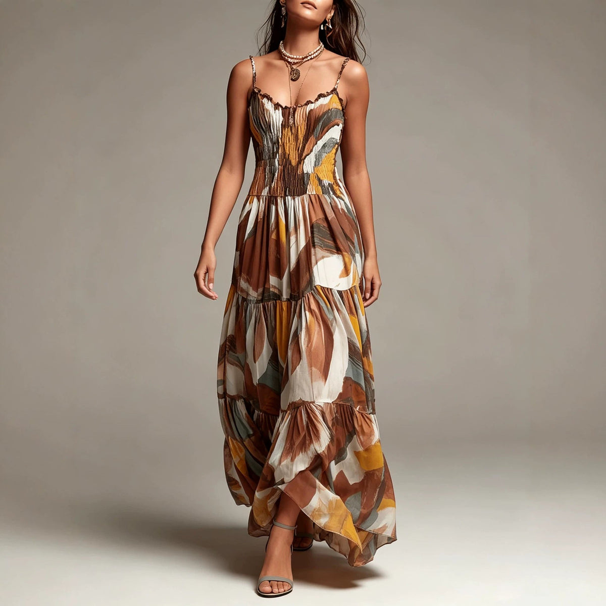 Coco | Smocked Tiered Maxi Dress