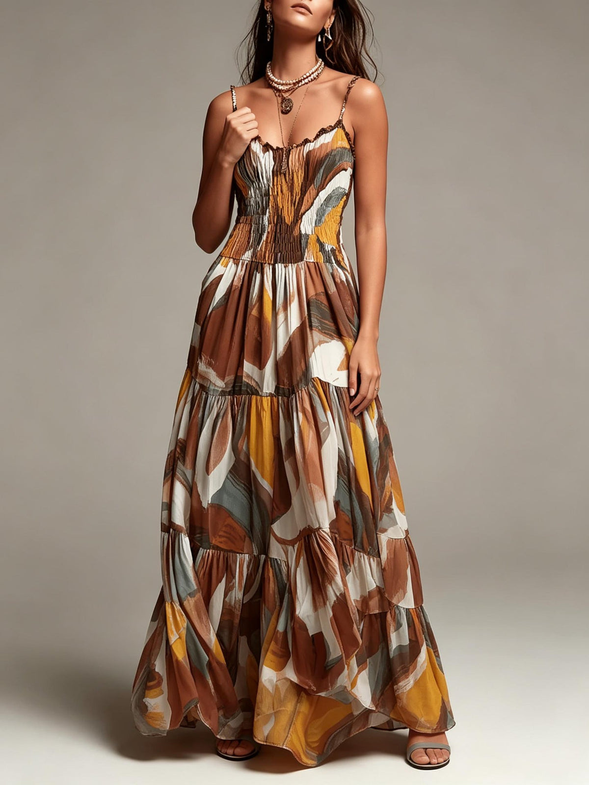 Coco | Smocked Tiered Maxi Dress