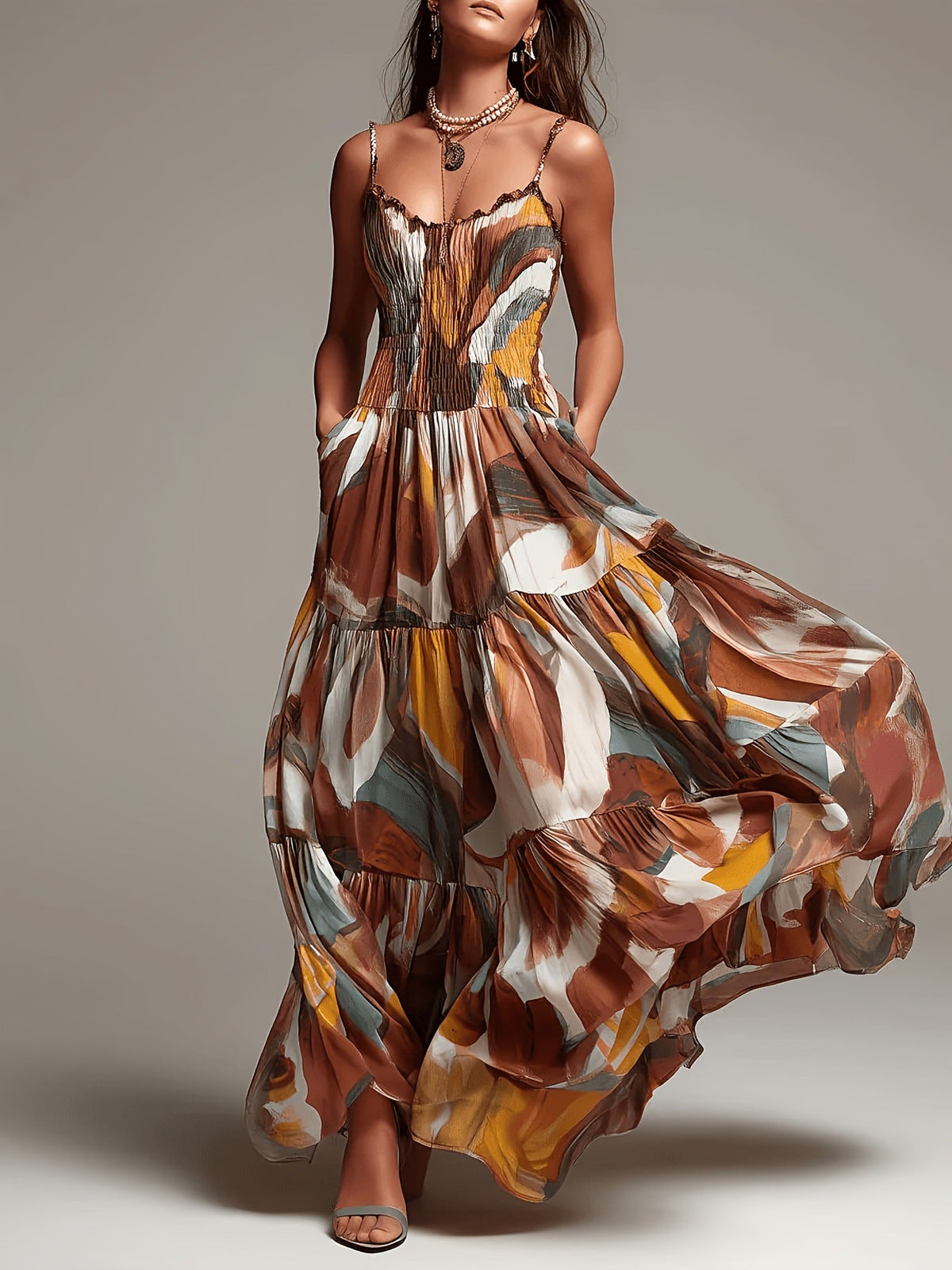 Coco | Smocked Tiered Maxi Dress