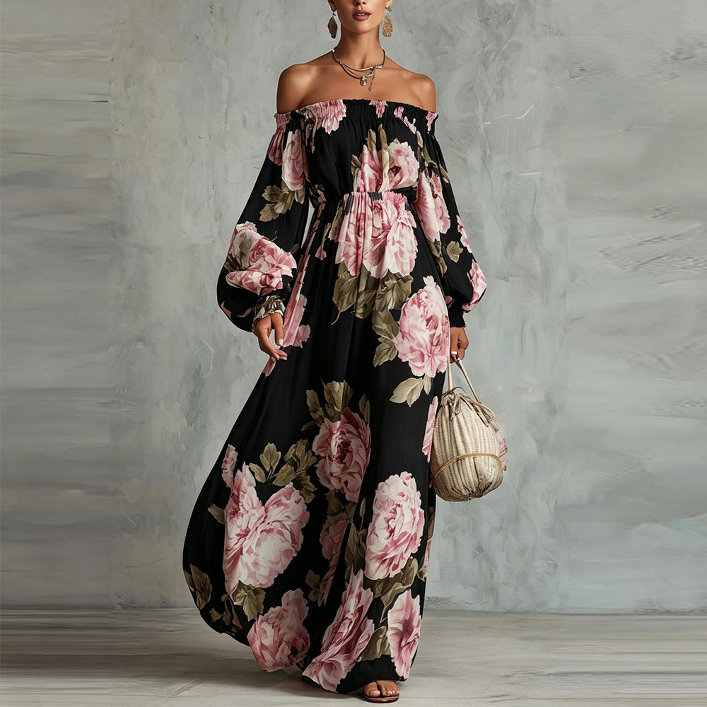 Camille | Off-Shoulder Floral Maxi Dress