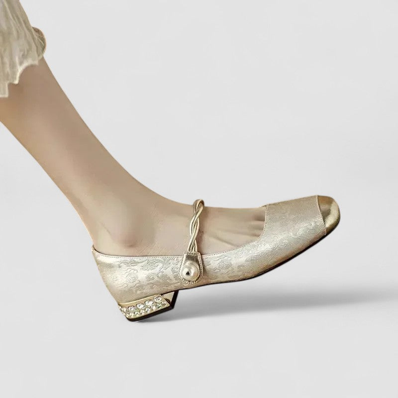 Livia | Embellished Mary Jane Flats