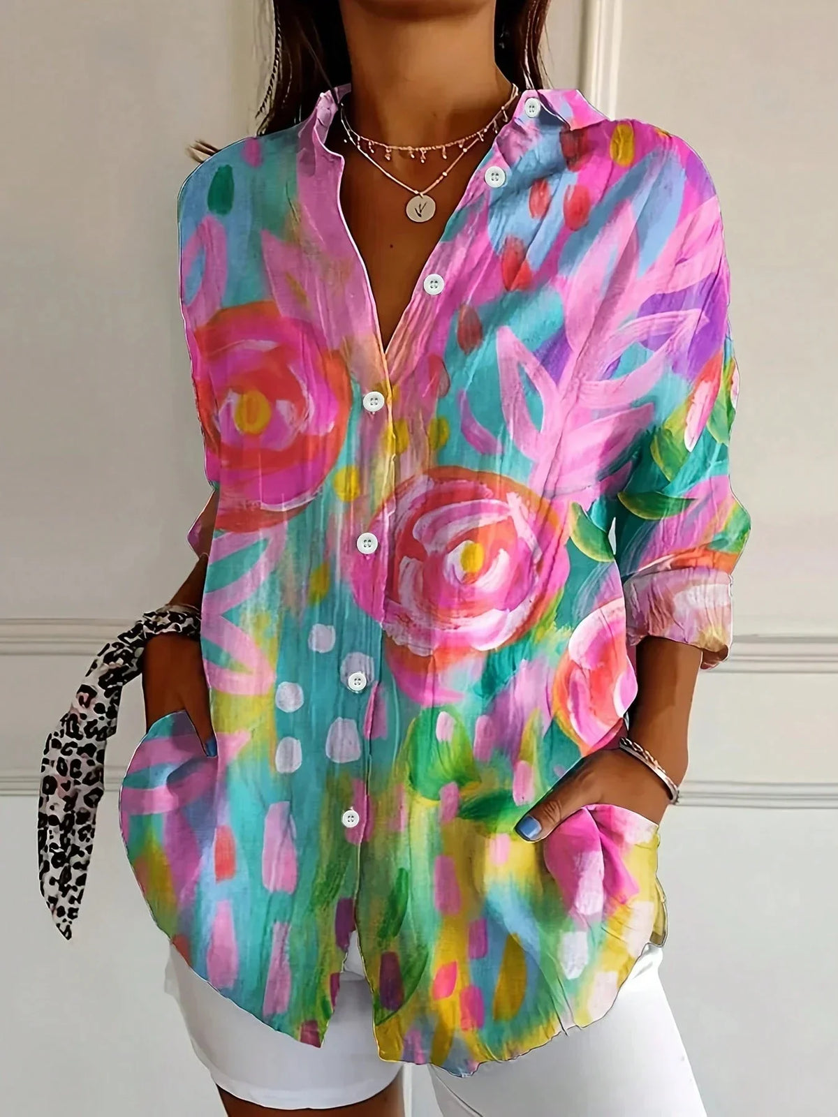 Amélie | Artistic Print Blouse