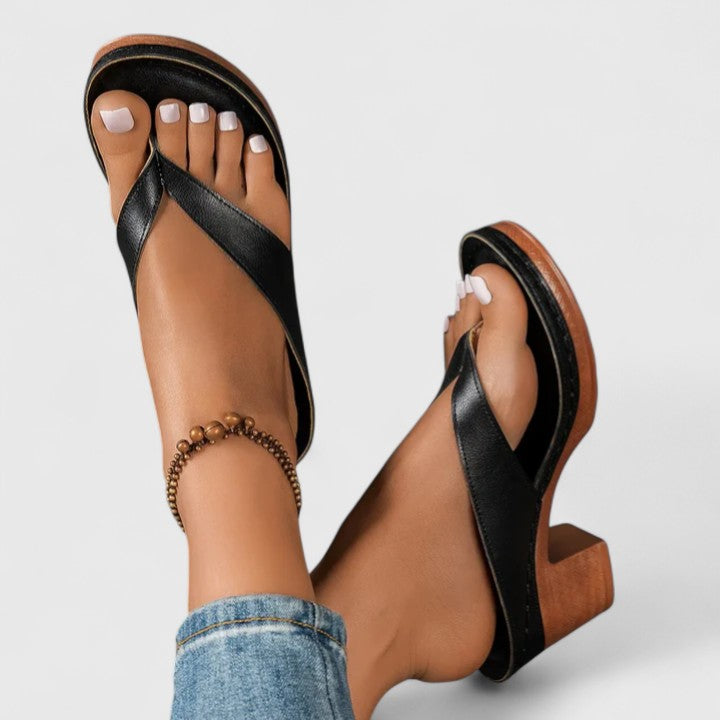 Elara | Comfort Block Heel Sandals