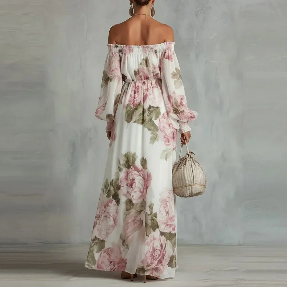 Camille | Off-Shoulder Floral Maxi Dress