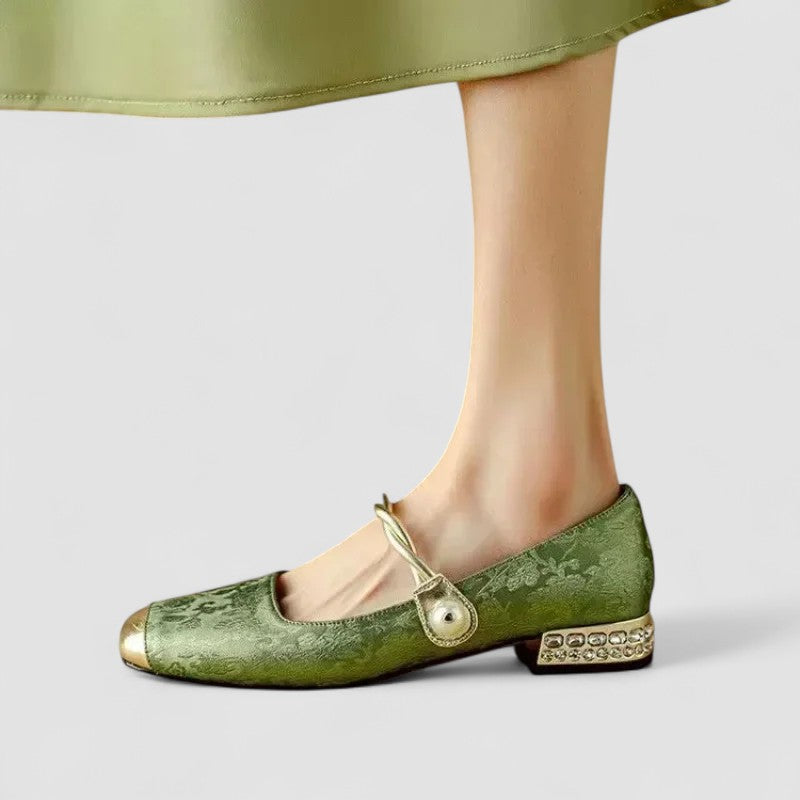 Livia | Embellished Mary Jane Flats