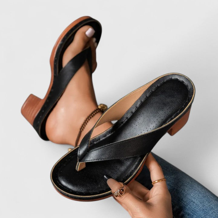 Elara | Comfort Block Heel Sandals