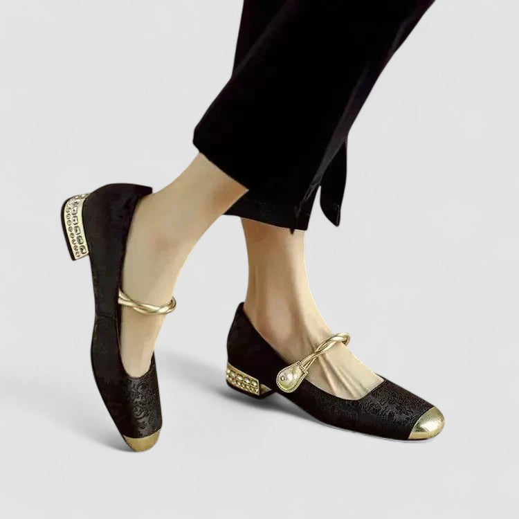 Livia | Embellished Mary Jane Flats