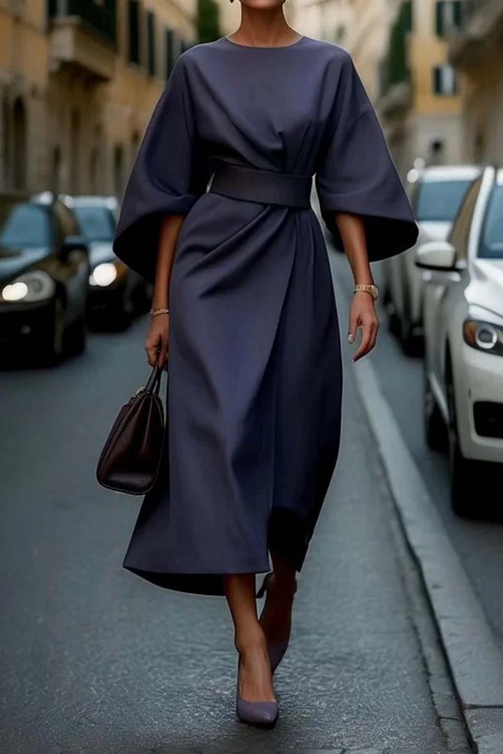 Maya™ | Elegant Balloon Sleeve Dress