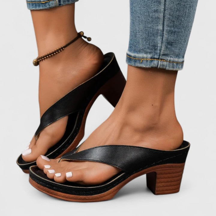 Elara | Comfort Block Heel Sandals