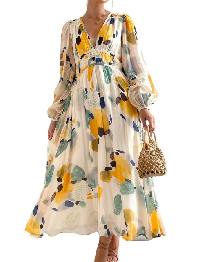 Celine | Feminine Floral Print Dress