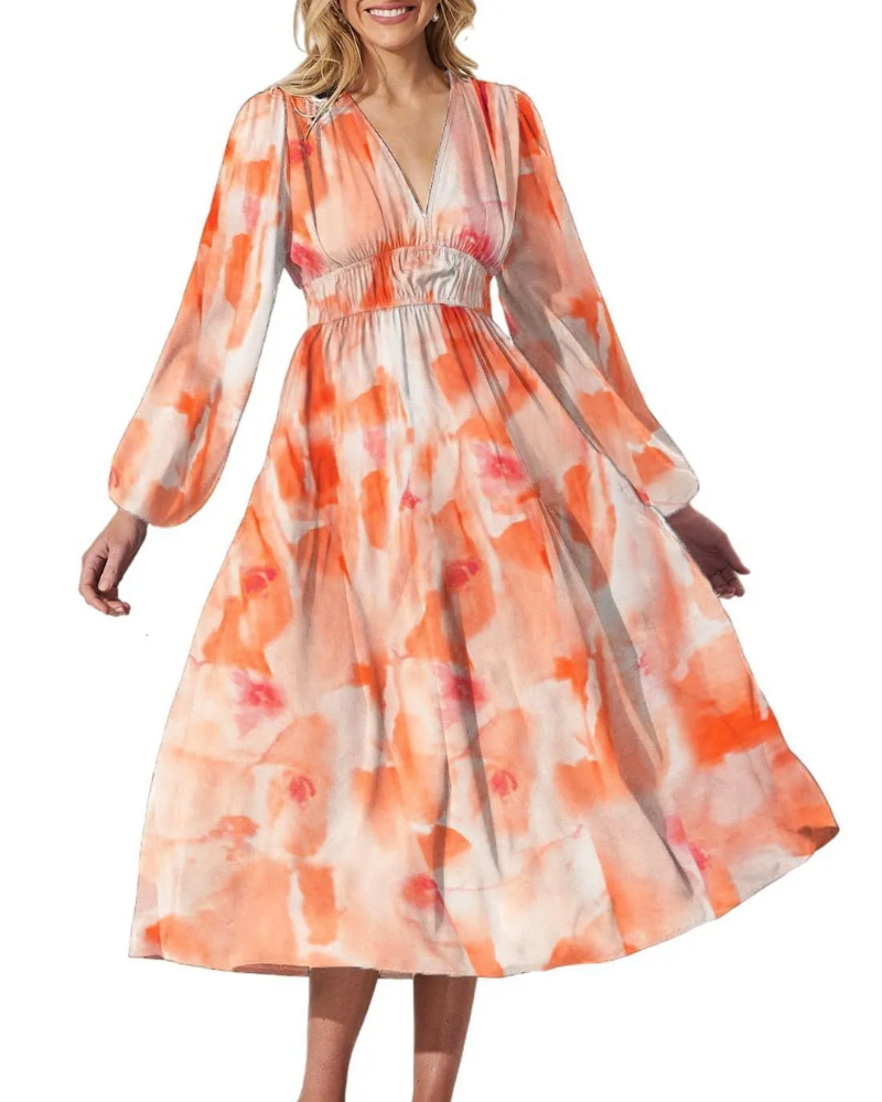 Celine | Feminine Floral Print Dress
