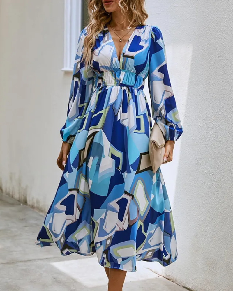 Celine | Feminine Floral Print Dress