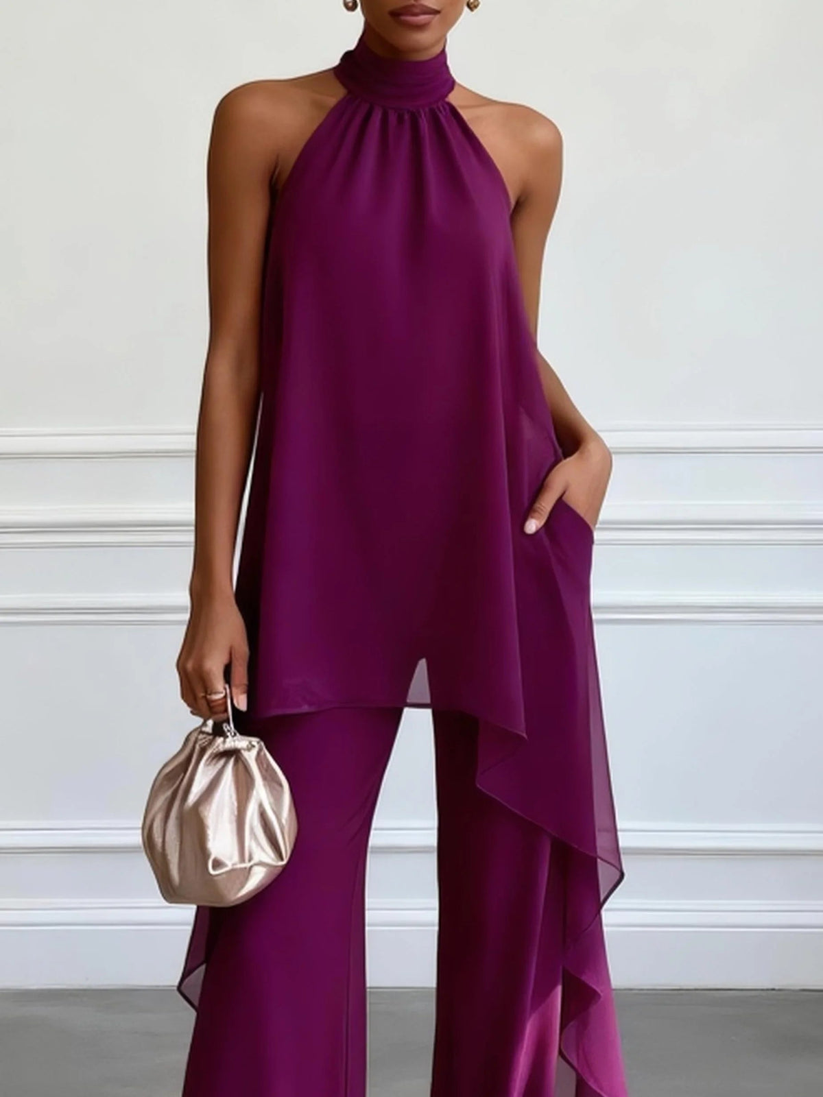 Tess | Halter Top Two-Piece Set