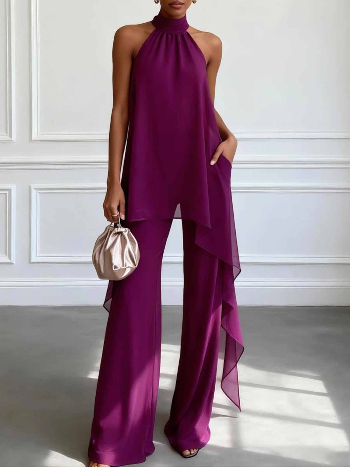 Tess | Halter Top Two-Piece Set