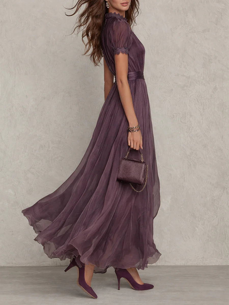 Odette | Lace-Detail Flowing Maxi Dress