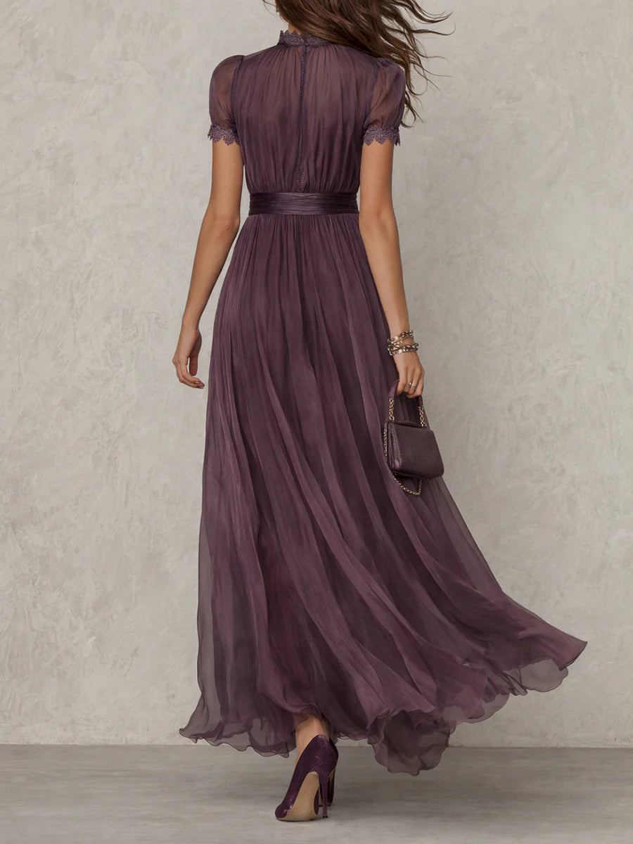Odette | Lace-Detail Flowing Maxi Dress