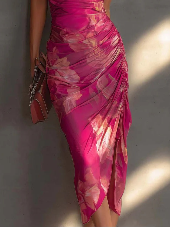 Reese | Ruched Split Bodycon Dress