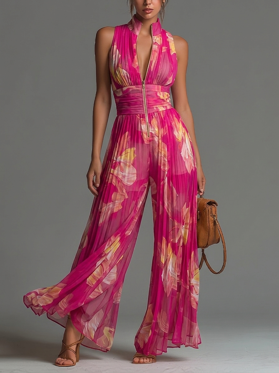Mia | Floral Wide-Leg Jumpsuit
