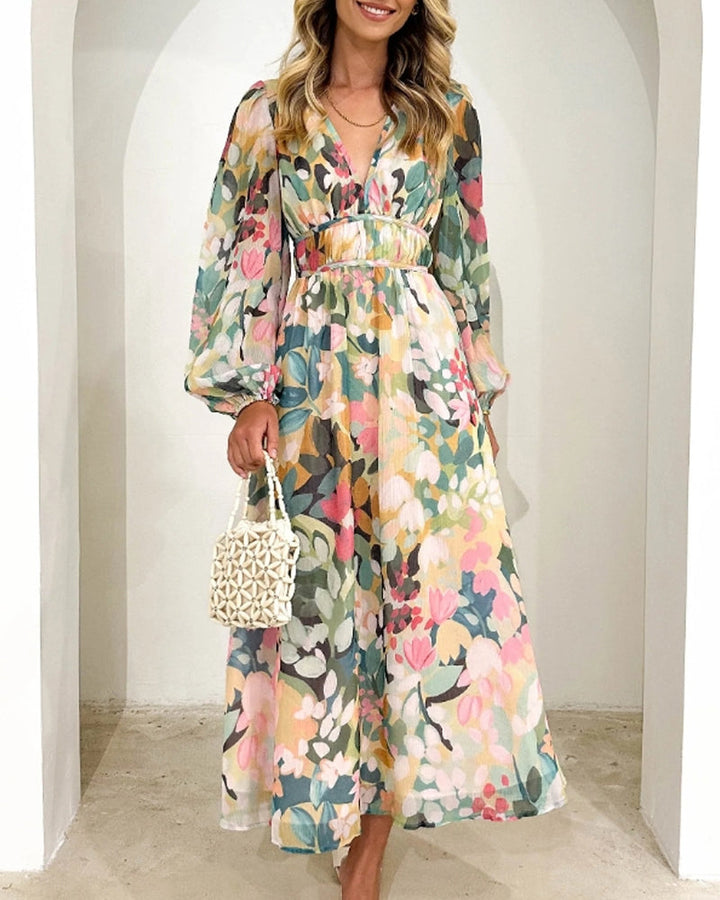 Celine | Feminine Floral Print Dress