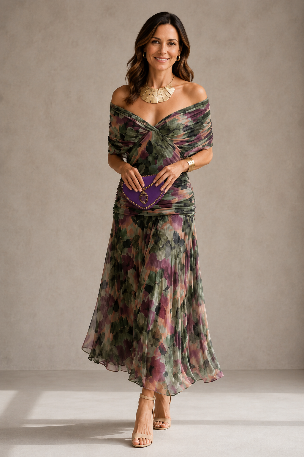 Hendrika | Coral Evening Dress
