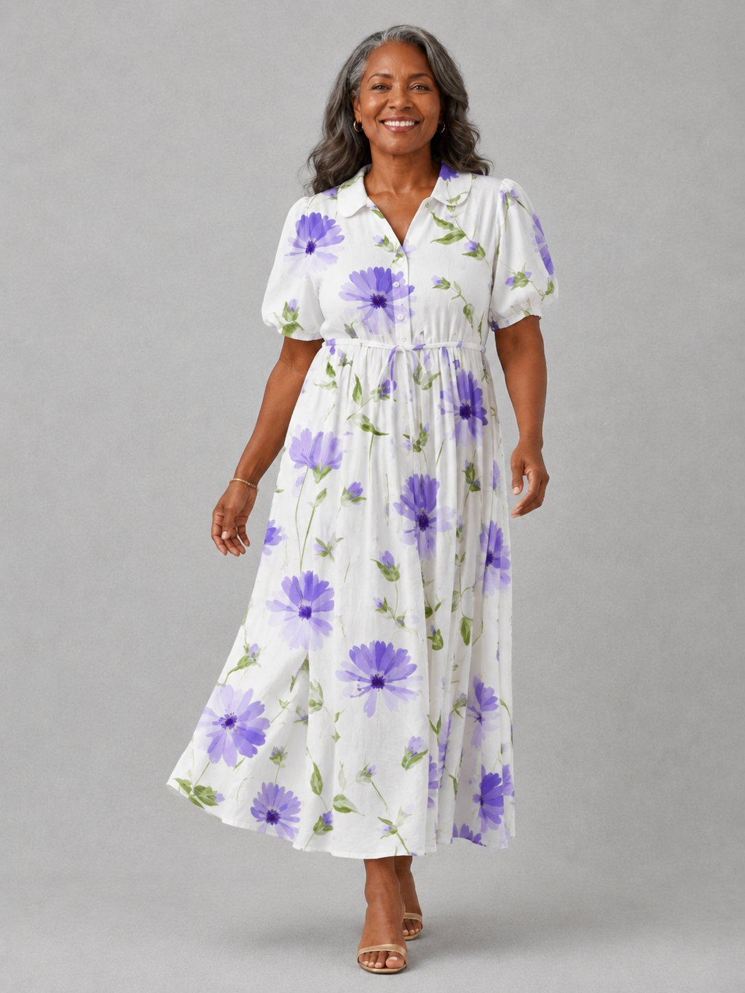 Linda – Graceful Bloom Dress