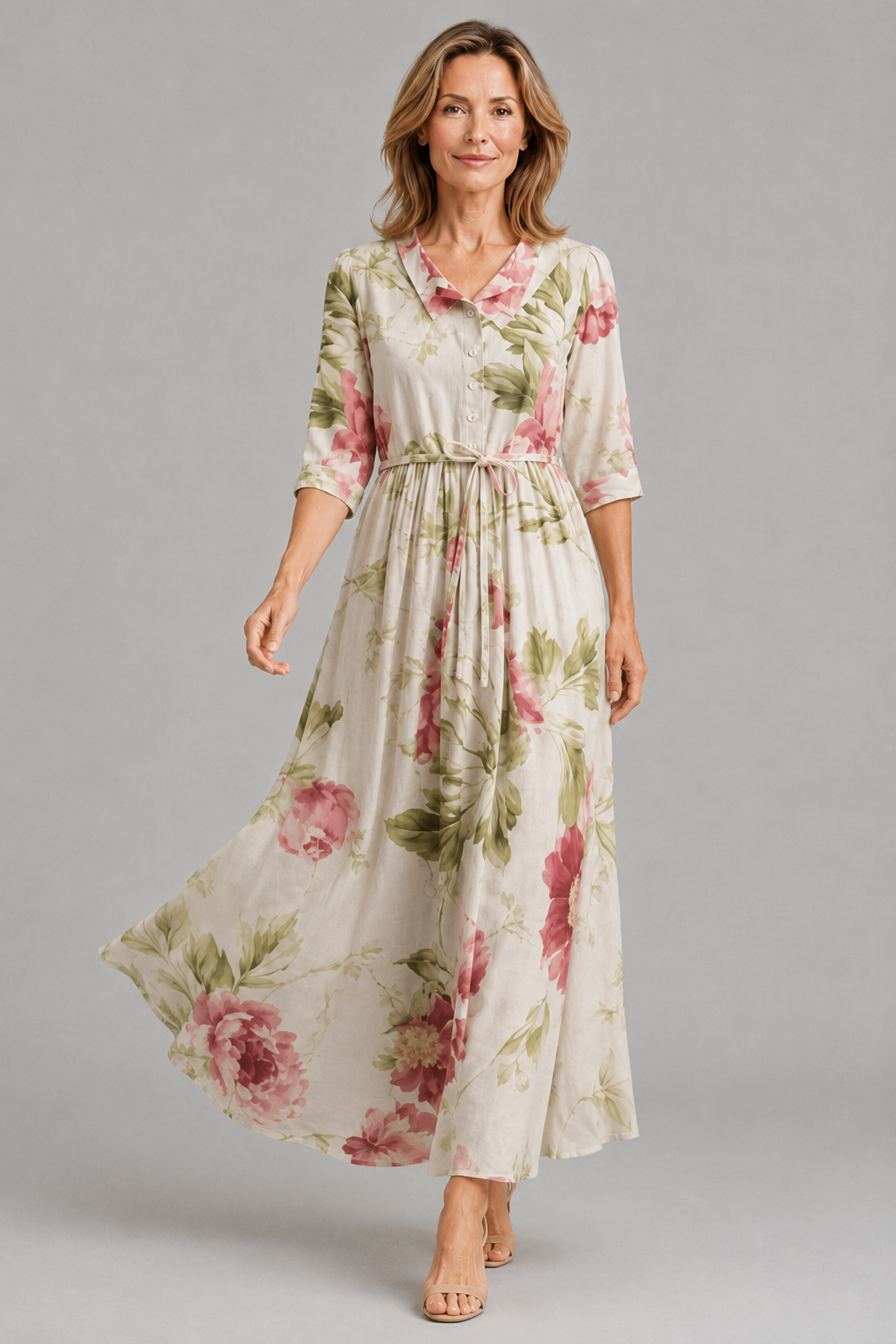 Diane – Elegant Floral Dress