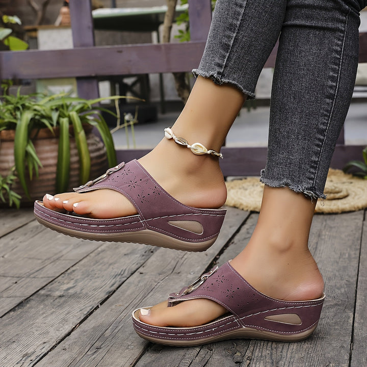 Muriel - Fashionable Comfort Wedge Sandals