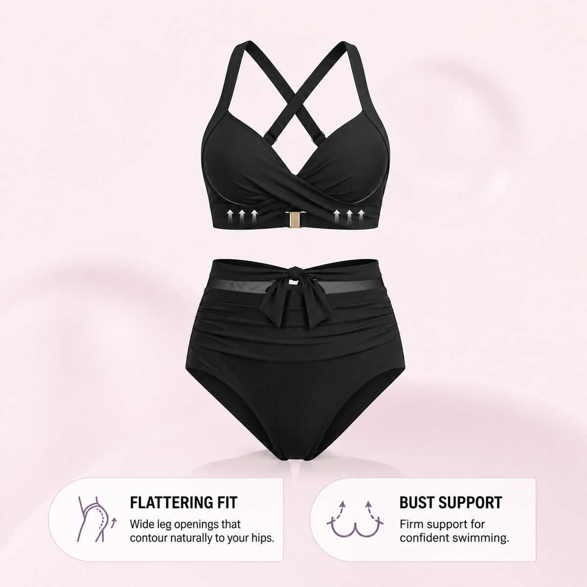 Sabine | 2-in-1 High-Waisted Tummy Control Bikini