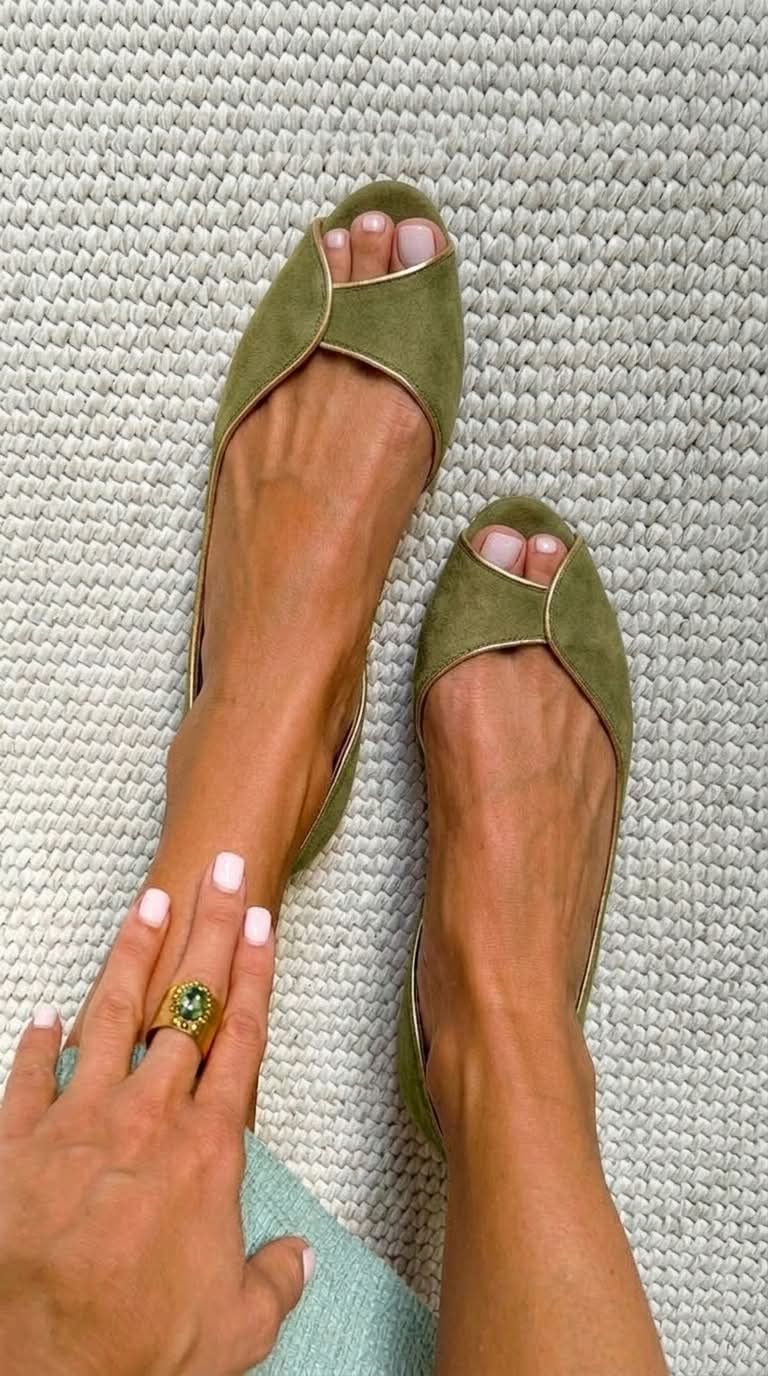 Jasmine | Open-Toe D'Orsay Flat